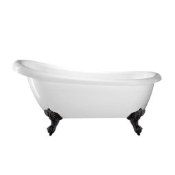 Bañera con patas richmond  171 cm patas águila negras