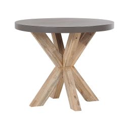 Mesa de jardín olbia 90 cm 90 cm cemento gris