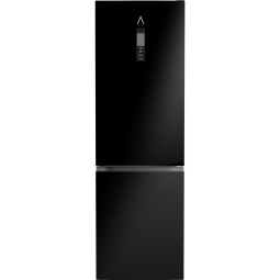 Alpha frigorífico combi pegasus elite-185, 185x60cm, negro brillo, no frost
