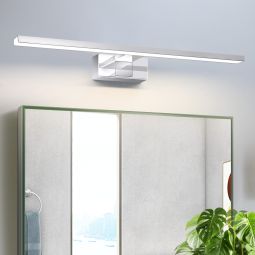 Nettlife lámpara de pared para baño LED plateado 60x5.2