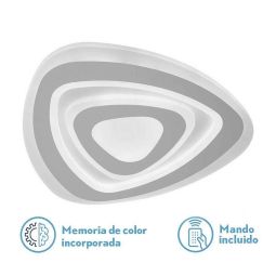 Lampara plafon cartagena blanco cct regulable 35cm