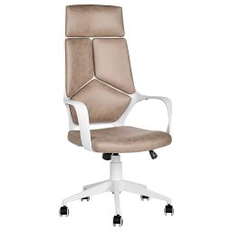 Silla de oficina delight gamuza sintética marrón claro