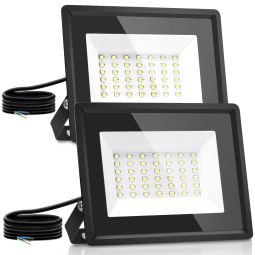 Aigostar foco LED exterior 30w 2510 lúmen ip65,4000 k,parque 2 piezas