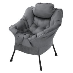 Sillón de relax para el salón butaca individual de lectura antracita