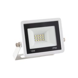 Proyector LED 10w 800lm 6000ºk ip66 regulable 60,000h acabado blanco