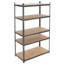 Estanteria de taller 200 x 100 x 60 cm antracita ecd germany