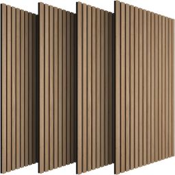 Tectake 4 paneles de pared efecto madera mdf instalación fácil, roble
