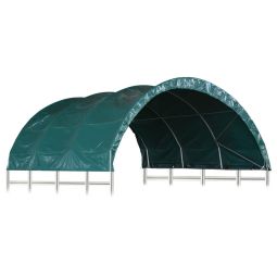 vidaXL carpa para ganado PVC verde 3,7x3,7 m