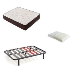 Pack colchón 90x190 y somier y almohada viscoelastica descansin