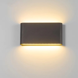 Aplique LED de pared "palikir" exterior ip65 3000k 16w negro
