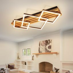 Nettlife lámpara de techo LED marrón 8.8x71.6