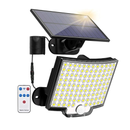 Aplique solar exterior 20w 800 lumenes con sensor con mando 1800mah