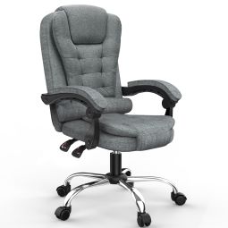 Rattantree silla de oficina ergonómica de respaldo alto, gris oscuro