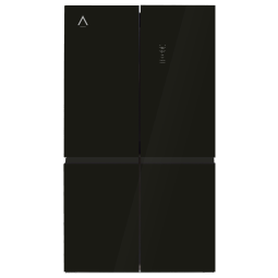 Alpha frigorifico americano pegasus elite pro-83, cristal negro, 4 puertas