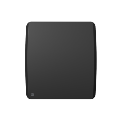 Radiador eléctrico bestherm aria negro con inercia seca cerámica de 500 w