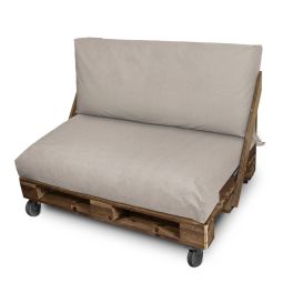 Funda para cojín de palets asiento y/o respaldo 120x60x20 sin relleno piedr