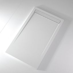 Plato de ducha pizarra clever blanco  80x130 cm rejilla color