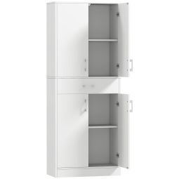 Alacena de cocina 70.8x34x180 cm color blanco Homcom, hogar - cocina