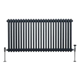 Radiador tradicional horizontal de 2 columnas - 600 x 1192mm - gris