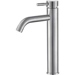 Grifo lavabo alto sligo acero cepillado