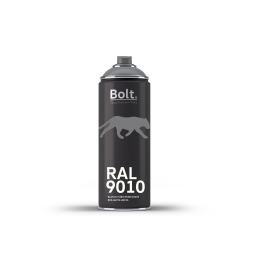 Spray bolt premium acrilico brillante ral 400 ml (ral 9010 blanco puro)