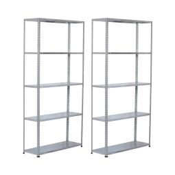 Pack 2 estanterías modulares metálicas steelsmart 200kg 180x30x90cm 7house