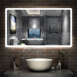 Espejo de baño LED 120×70cm + bluetooth + antivaho
