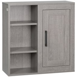 Armario de baño 48x20x50 cm color gris kleankin, hogar - baño