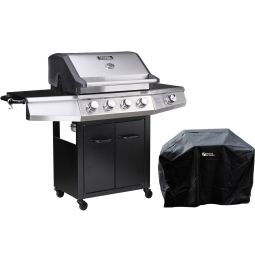 Barbacoa a gas "bingo 5" - 5 quemadores (1 lateral) - 15.2kw + funda de pro