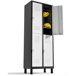 Taquillas metalicas 180cm de 4 puertas taquilla metalica (blanco y negro)