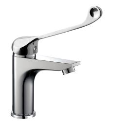 Kibath grifo medical maneta larga monomando den cromo brillo de latón