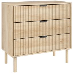 Cómoda 80x40x77.5 cm color marrón Homcom, hogar - muebles de dormitorio