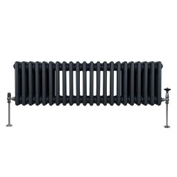 Radiador tradicional horizontal de 3 columnas - 300 x 1012mm - gris
