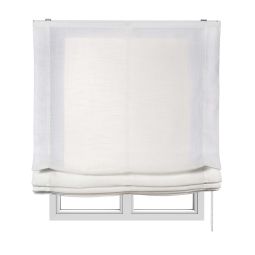 Estor plegable sin varillas, estor paqueto traslúcido  blanco, 180 x 250cm