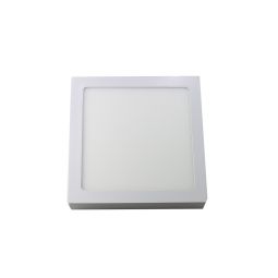 Downlight LED 18w luz tono frío 6000k, cuadrado de superficie. Color blanco