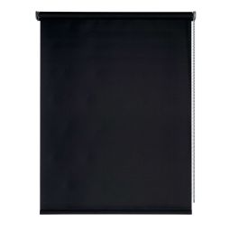 Storesdeco|estor opaco moon, estor enrollable blackout negro, 140 x 250 cm