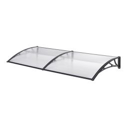 Marquesina exterior para puertas mellerud transparente 200x100 cm