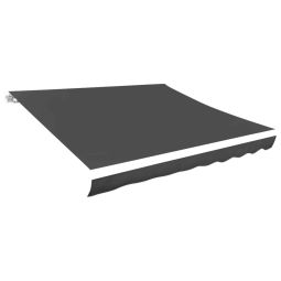 vidaXL tela de repuesto para toldo gris 3,5x2,5 m poliéster