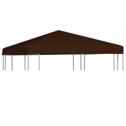 vidaXL toldo de cenador marrón 310 g/m² 3x3 m