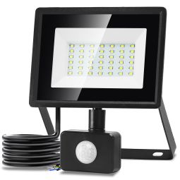 Aigostar foco LED con sensor movimiento 30w,2510lm ip65 6500k