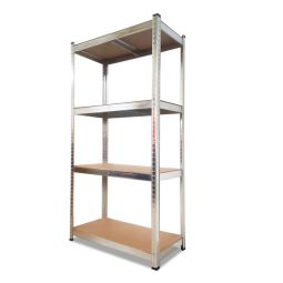 Estantería metálica galvanizada nyana home 700kg 4 baldas 160x80x40cm
