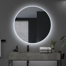 LEDimex - espejo redondo ø90cm LED retroiluminado serie oporto