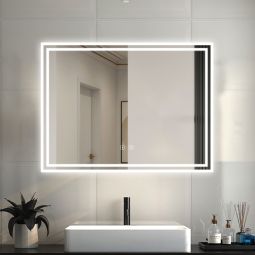 Espejo de baño LED 80×60cm＋bluetooth＋antivaho