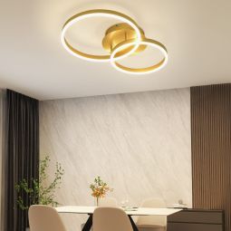 Nettlife plafon  de techo LED dorado  40x30