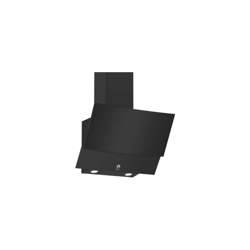 Campana balay 3bc565gn pared inclinada 60 cm cristal negro