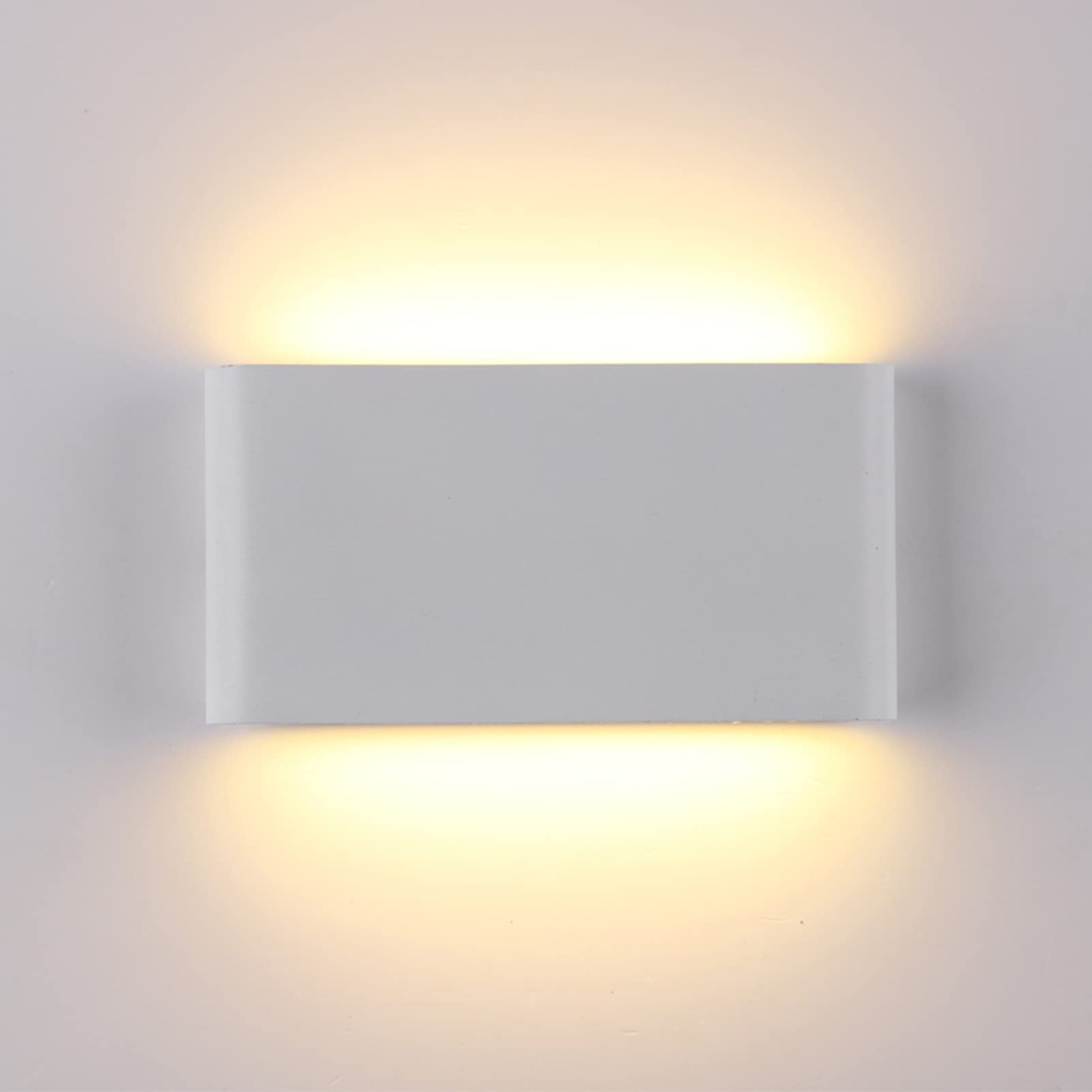 Aplique de pared interior y exterior up/down 12 w 3000 k blanco