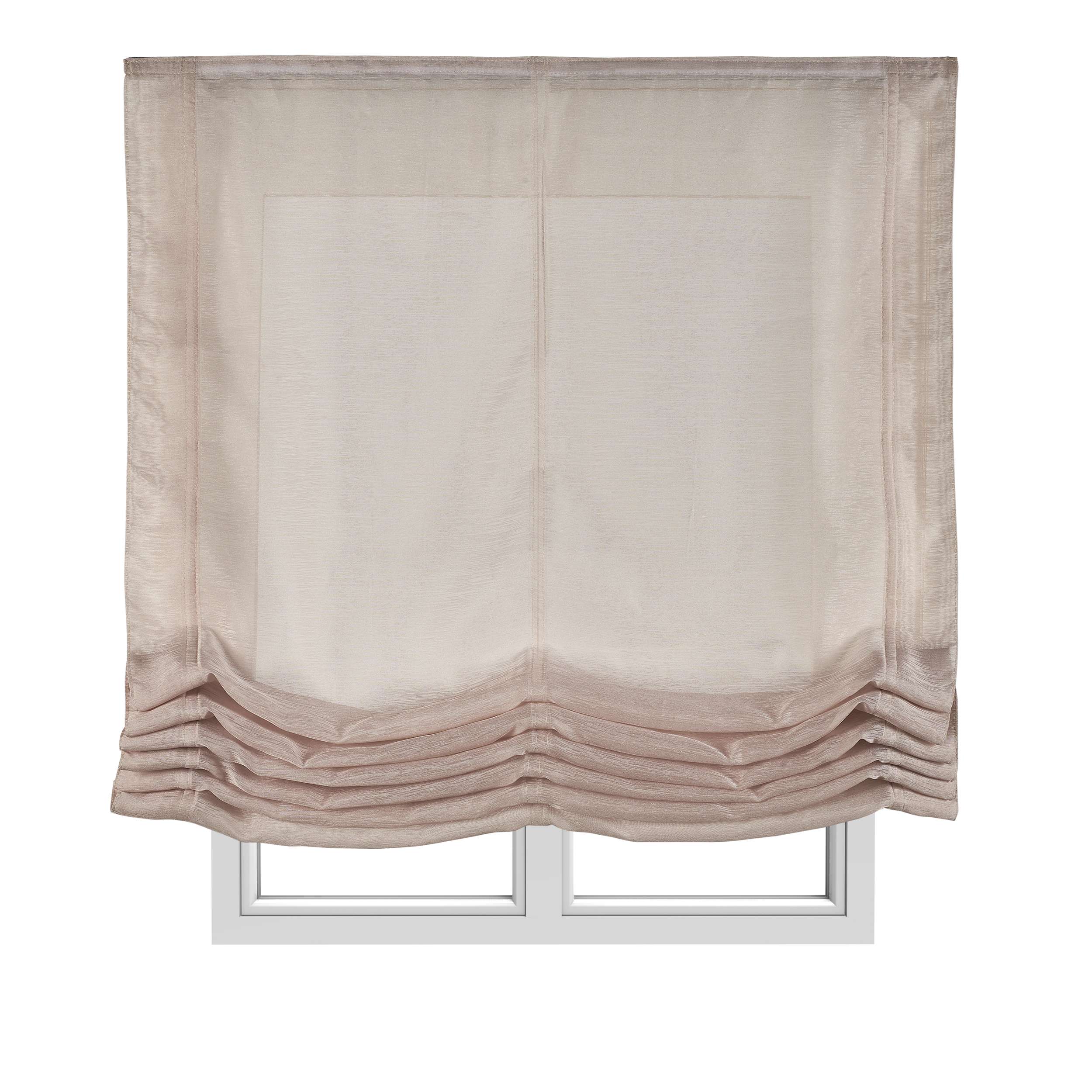 Estores plegables estor paqueto liso sin varillas beige 120x175 cm