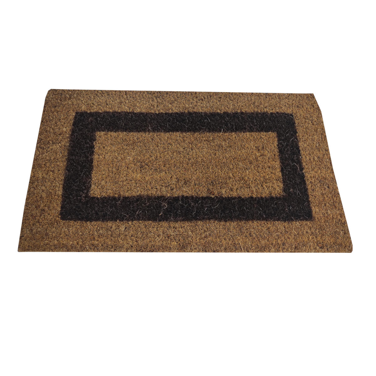 Felpudo| 100% fibra coco| base goma antideslizante| marron| 50x90cm
