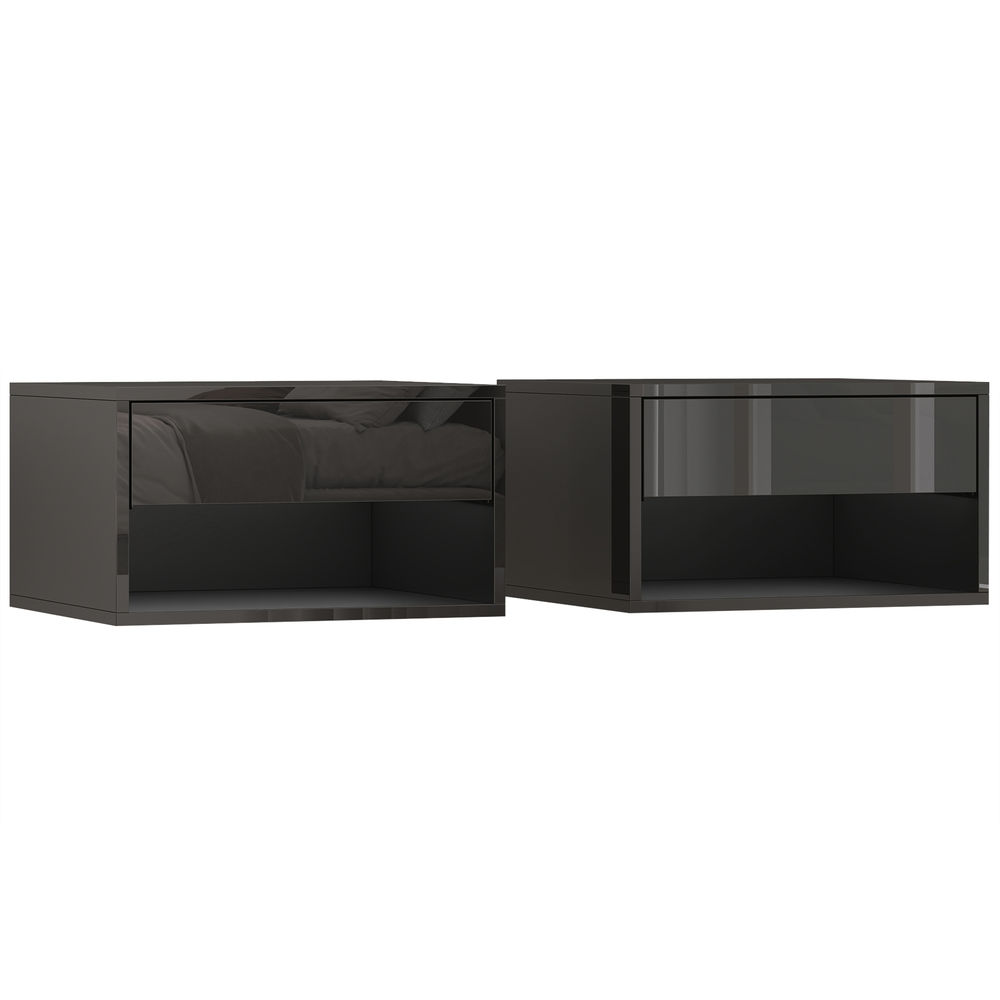 Mesitas de noche 37x32x21 cm Homcom, hogar - muebles de dormitorio