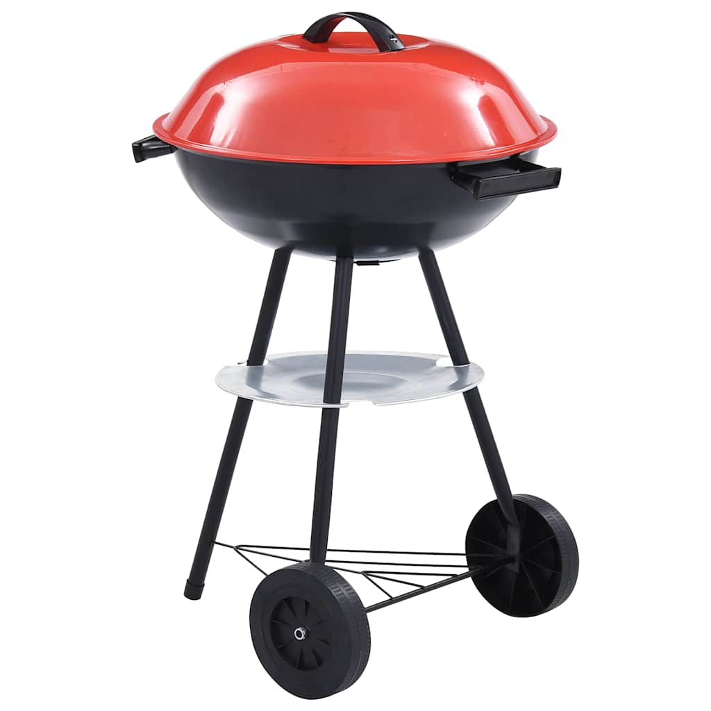 vidaXL barbacoa de carbón portátil con ruedas xxl 44 cm
